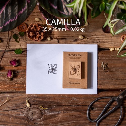 JOURNALSAY Retro Plant Flowers DIY Journal Decorative Stamp