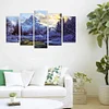 5pcs/set Snow Mountain-Full Round Diamond Painting (95*45cm)