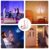 Peacock Projector Night Light 7 Colors LED Peacock Night Light USB Rechargeable Rainbow Projector Desk Lamp with Touch Sensor