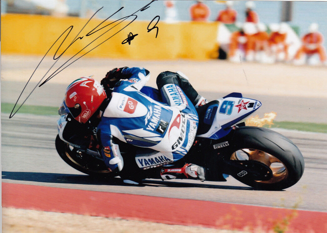 Luca Scassa Hand Signed Yamaha 7x5 Photo Poster painting WSBK 2.