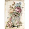 (Big Size)Peony In Vase - 11CT Stamped Cross Stitch - 40*60cm - Flower
