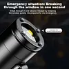 LED Tactical Flashlight with Hat Clip Super Bright Flashlight for Hiking Outdoor