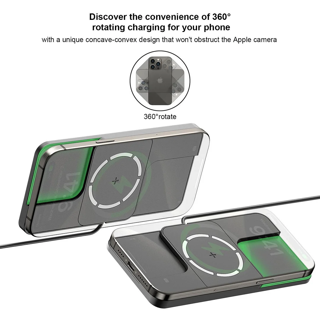 20W magnetic car mobile phone wireless charging pad