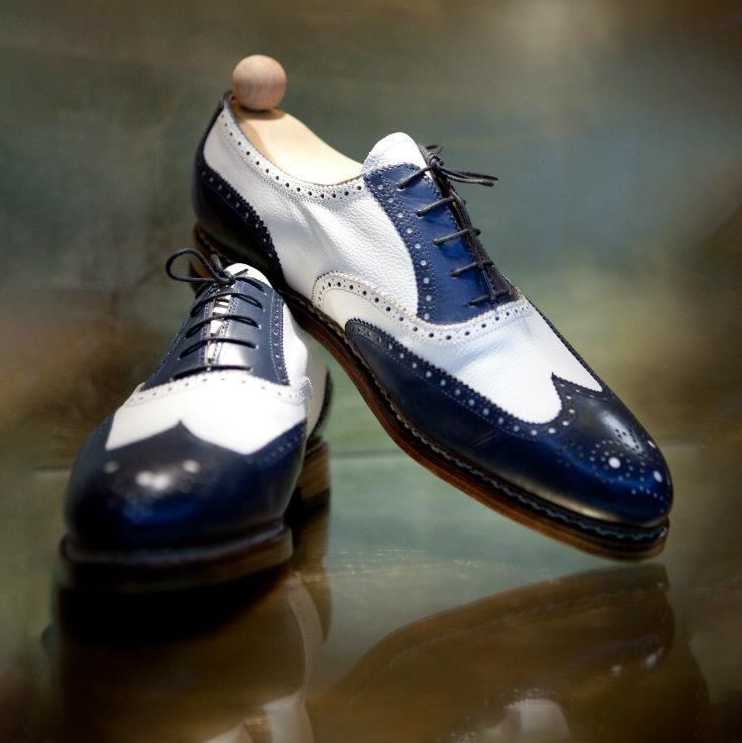 Men's Leather Oxfords Wingtip Formal Shoe