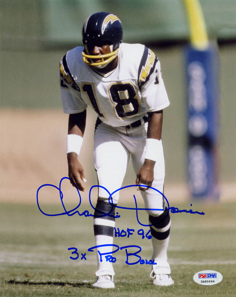 Charlie Joiner SIGNED 8x10 Photo Poster painting + HOF + PRO BOWL Chargers PSA/DNA AUTOGRAPHED