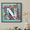Butterfly Flower N 5D Partial Drill DIY Diamond Painting Kit 30*30cm