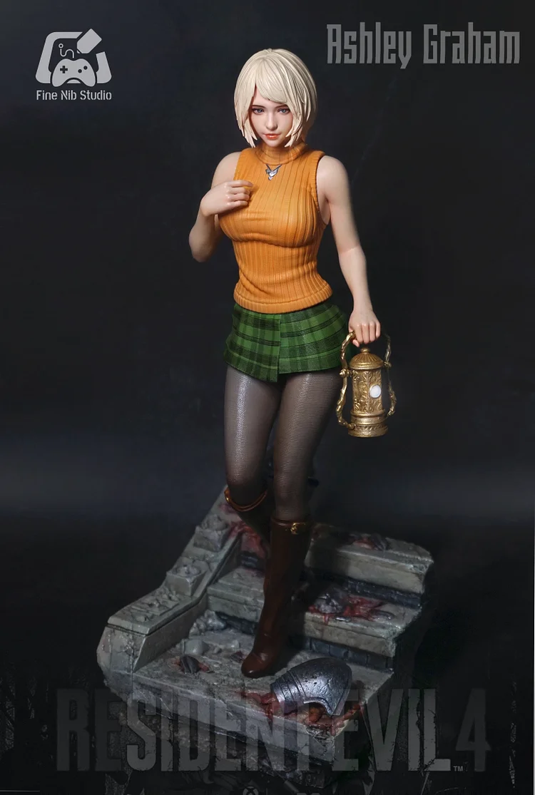 PRE-ORDER Fine Nib Studio Resident Evil 4 Ashley Graham 1/4 Statue(GK)  (Adult 18+)