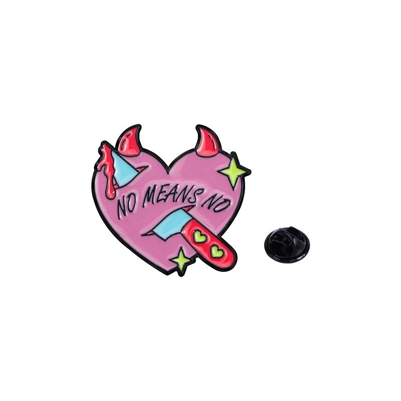 Casual Cute Minimalist Heart Shape Alloy Unisex Brooches