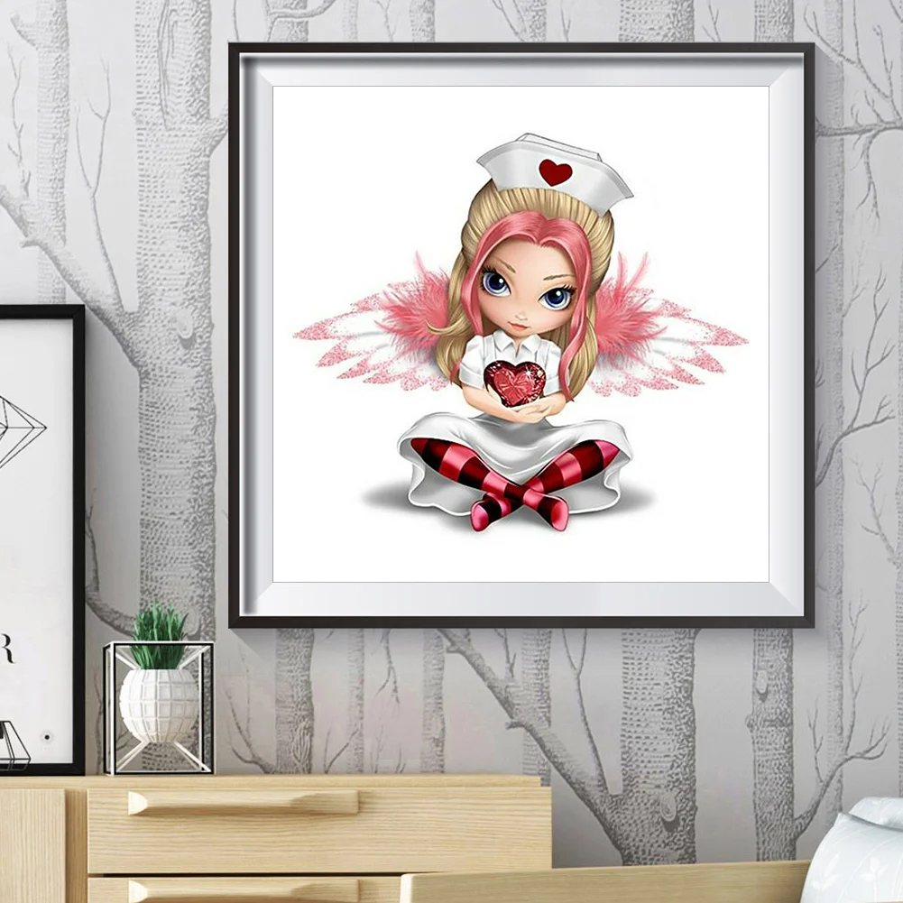 Full Round Diamond Painting 30*30cm - Big Eyes Doll