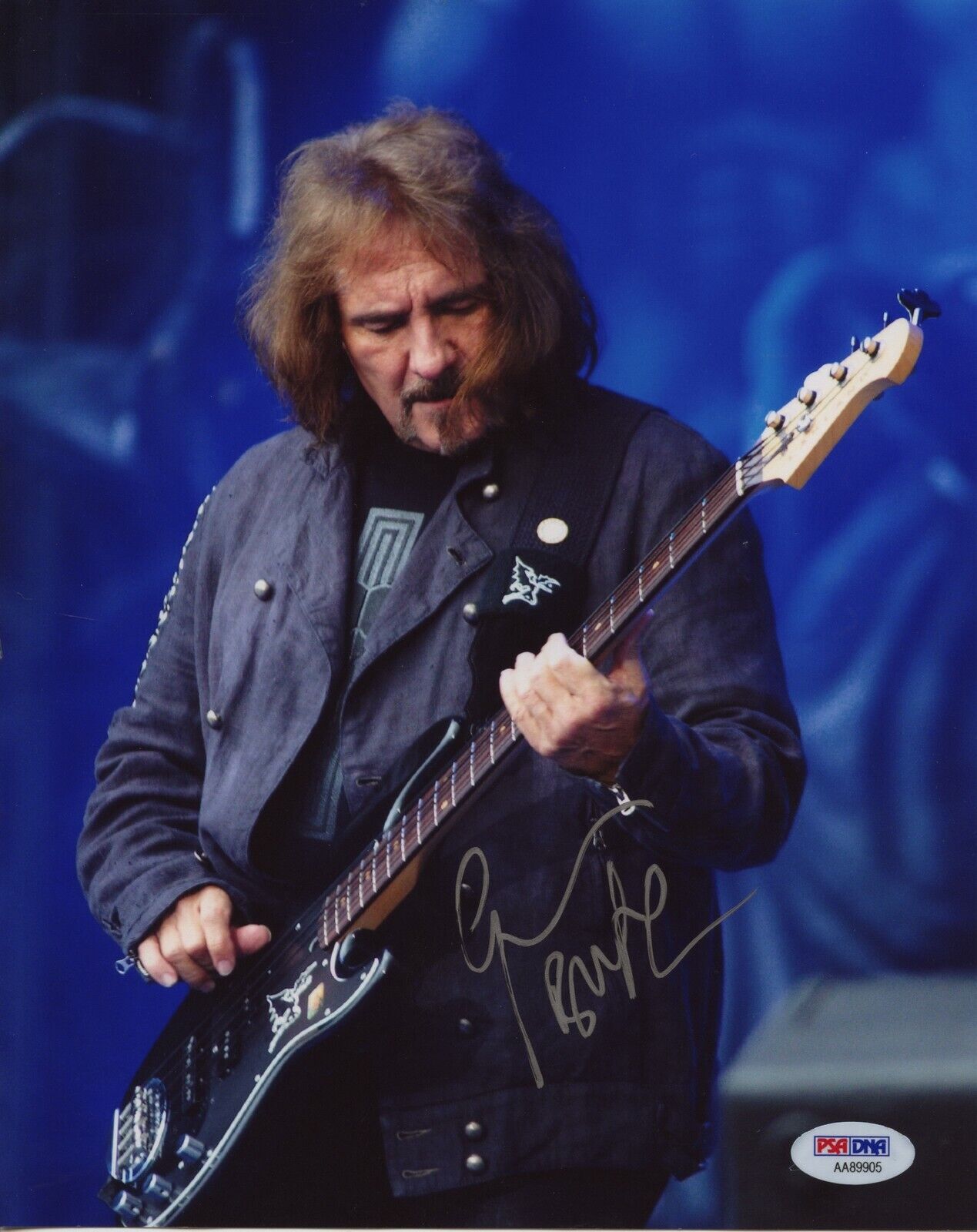 GEEZER BUTLER 8x10 Photo Poster painting Signed Autographed Auto PSA DNA Black Sabbath Ozzy