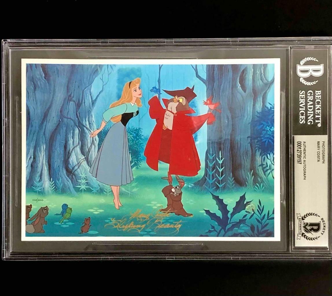 Mary Costa autograph signed Disney Sleeping Beauty