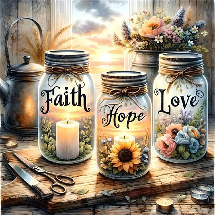 Sunshine Love And Peace 40*40CM (Canvas) Full Round Drill Diamond Painting gbfke