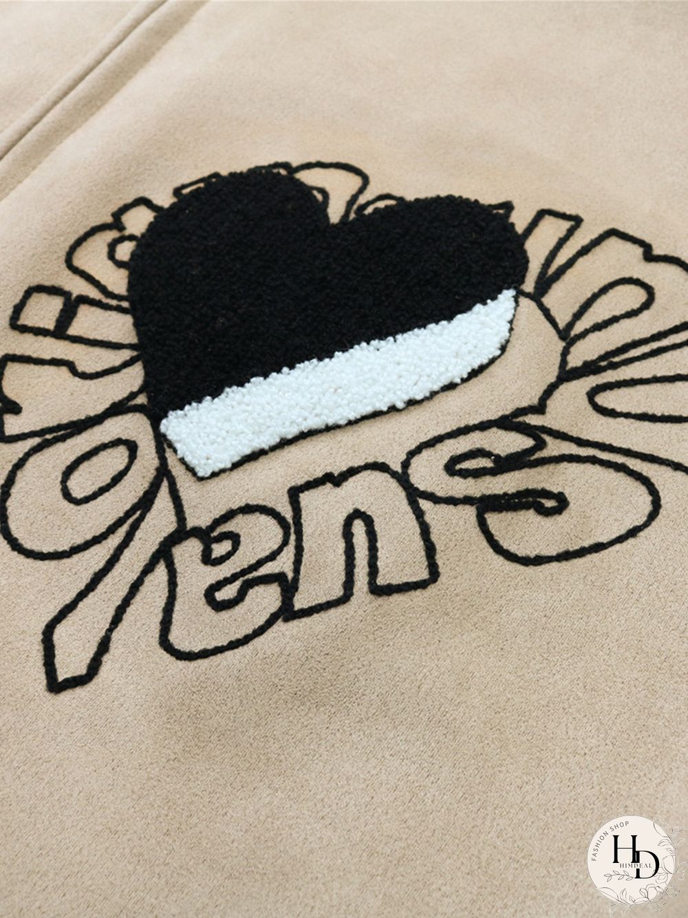 Heart Letter Embroidered Jacket