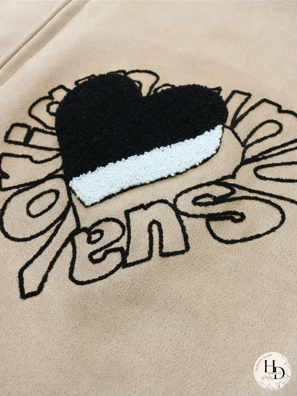 Heart Letter Embroidered Jacket