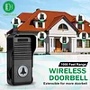 Wireless Doorbell, Intercom Doorbells Hands-Free, Waterproof Full Duplex Door Bell Two Way communication for Home Office 1000ft Range Doorbell Chime with 8 Volume Levels& LED Flash