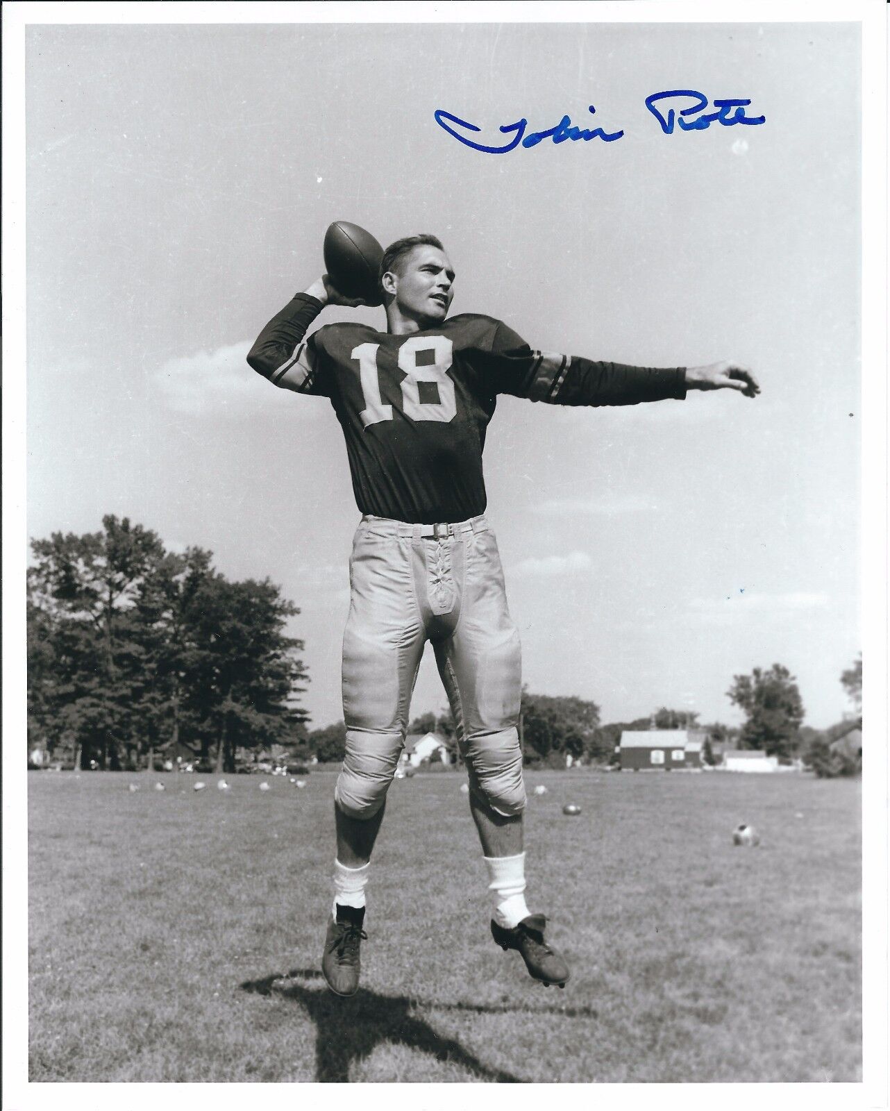 Autographed TOBIN ROTE Green Bay Packers 8x10 Photo Poster painting w/COA