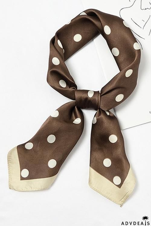 Dot Print Neck Scarf