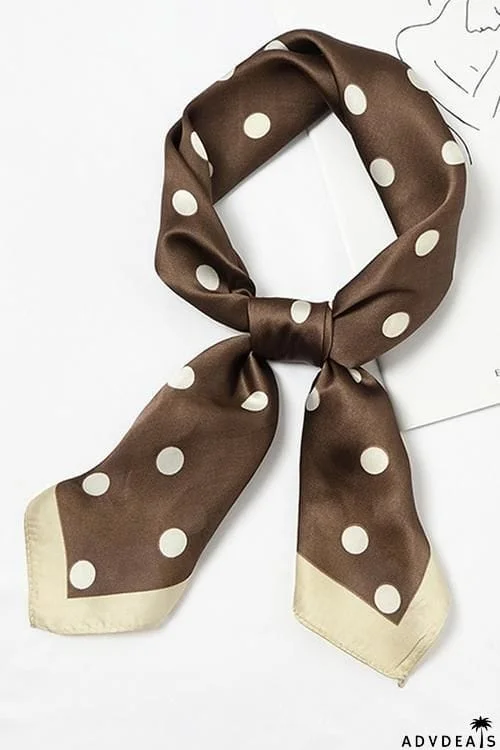 Dot Print Neck Scarf