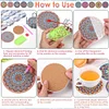 10pcs/set DIY Special Shape Diamond Painting Coasters Kits ( Mandala )