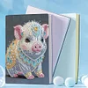 5D Diamond Mosaic Notebook 50 Pages DIY Partial Special Shaped Drill Journal A5 Chinese Zodiac Notebook Kit