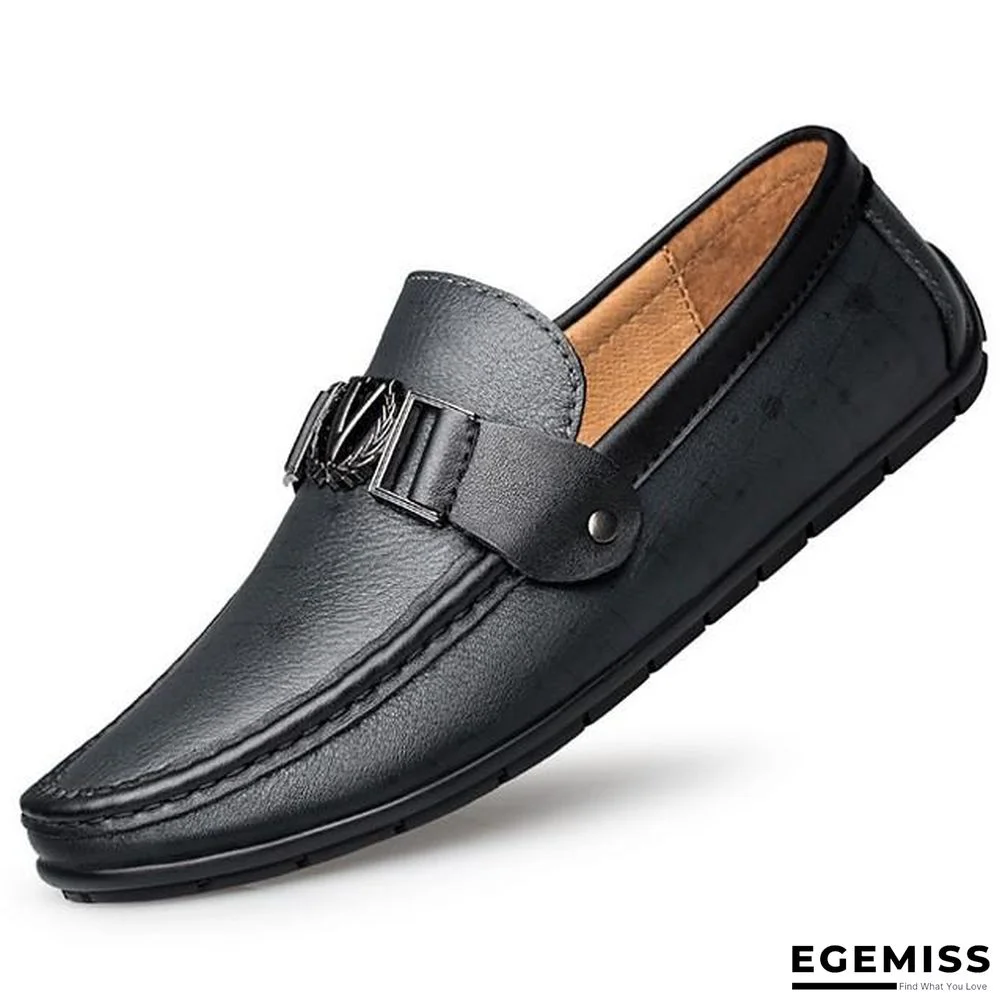 Men's Fall Daily Loafers & Slip-Ons PU Light Brown / Black / Khaki | EGEMISS