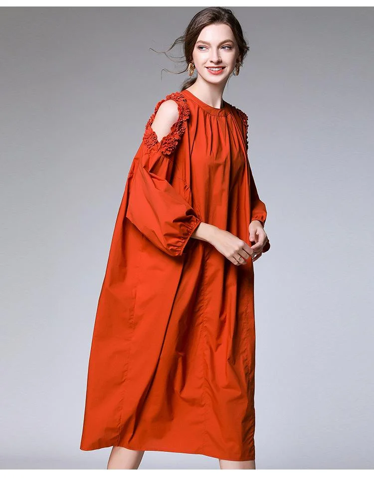 Women's new elegant strapless flower dress