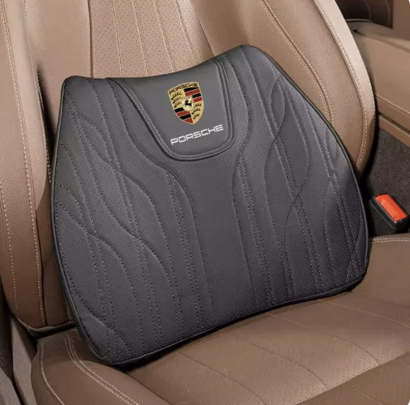 Napa Leather Car Seat Cushion Lumbar Seat Cushion