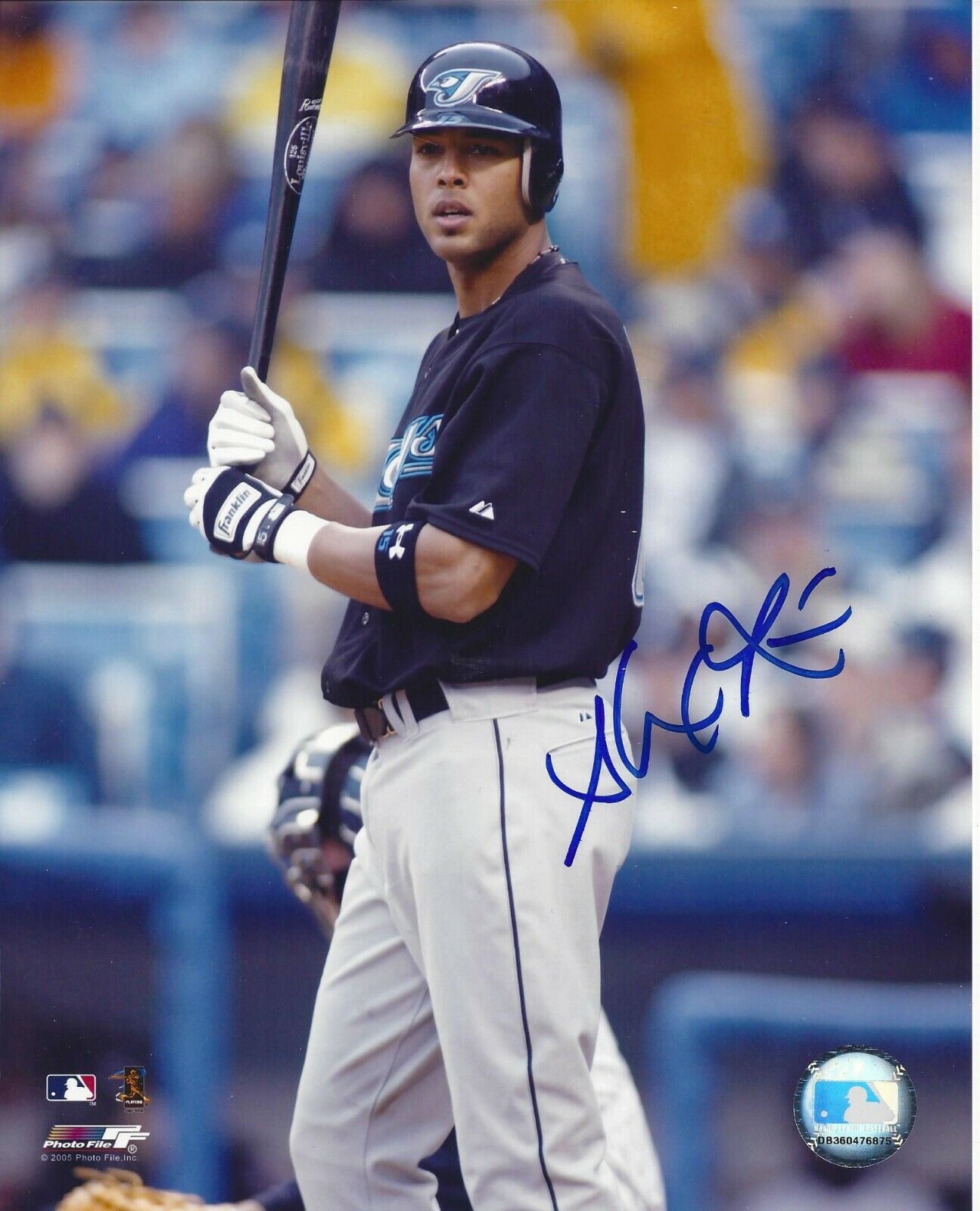 Alex Rios autographed 8x10 Toronto Blue Jays#1