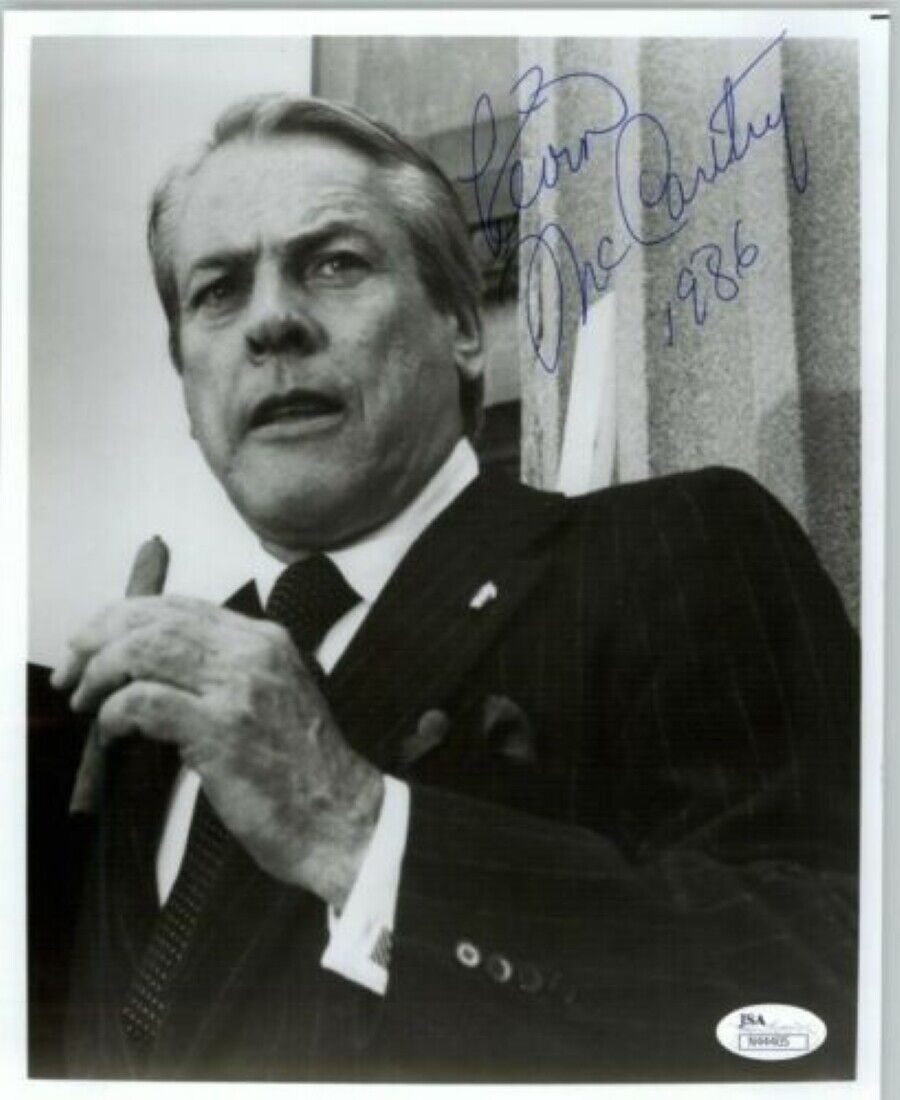 KEVIN MCCARTHY, ACTOR (DECEASED) SIGNED 8X10 JSA AUTHENTICATED COA #N44405