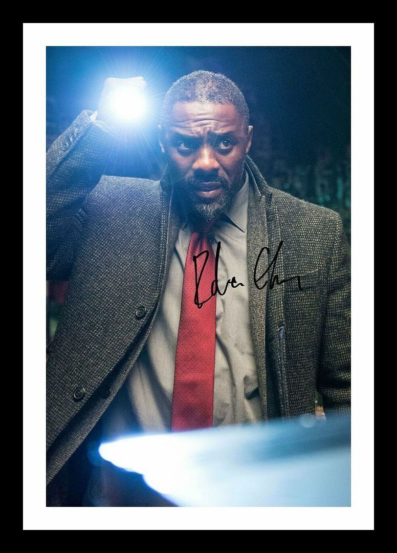 Idris Elba - Luther Autograph Signed & Framed Photo Poster painting 1