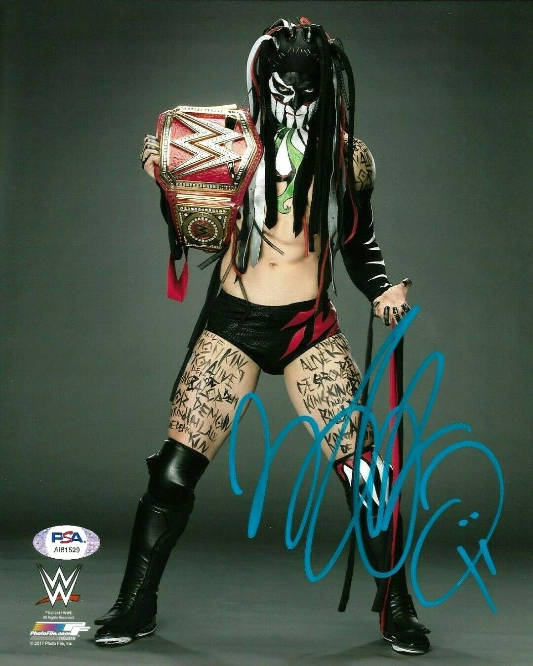 WWE FINN BALOR HAND SIGNED AUTOGRAPHED 8X10 Photo Poster painting WITH PROOF AND PSA DNA COA 8