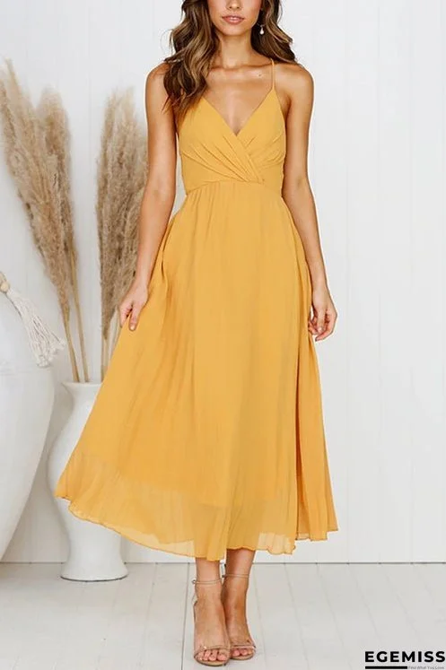 Spaghetti Strap Midi Dress | EGEMISS