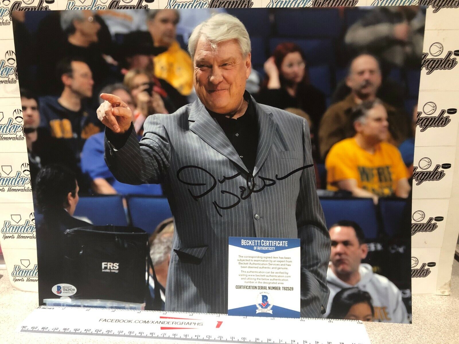 DON NELSON NELLIE SIGNED AUTOGRAPHED BASKETBALL 11X14 Photo Poster painting-BECKETT BAS COA