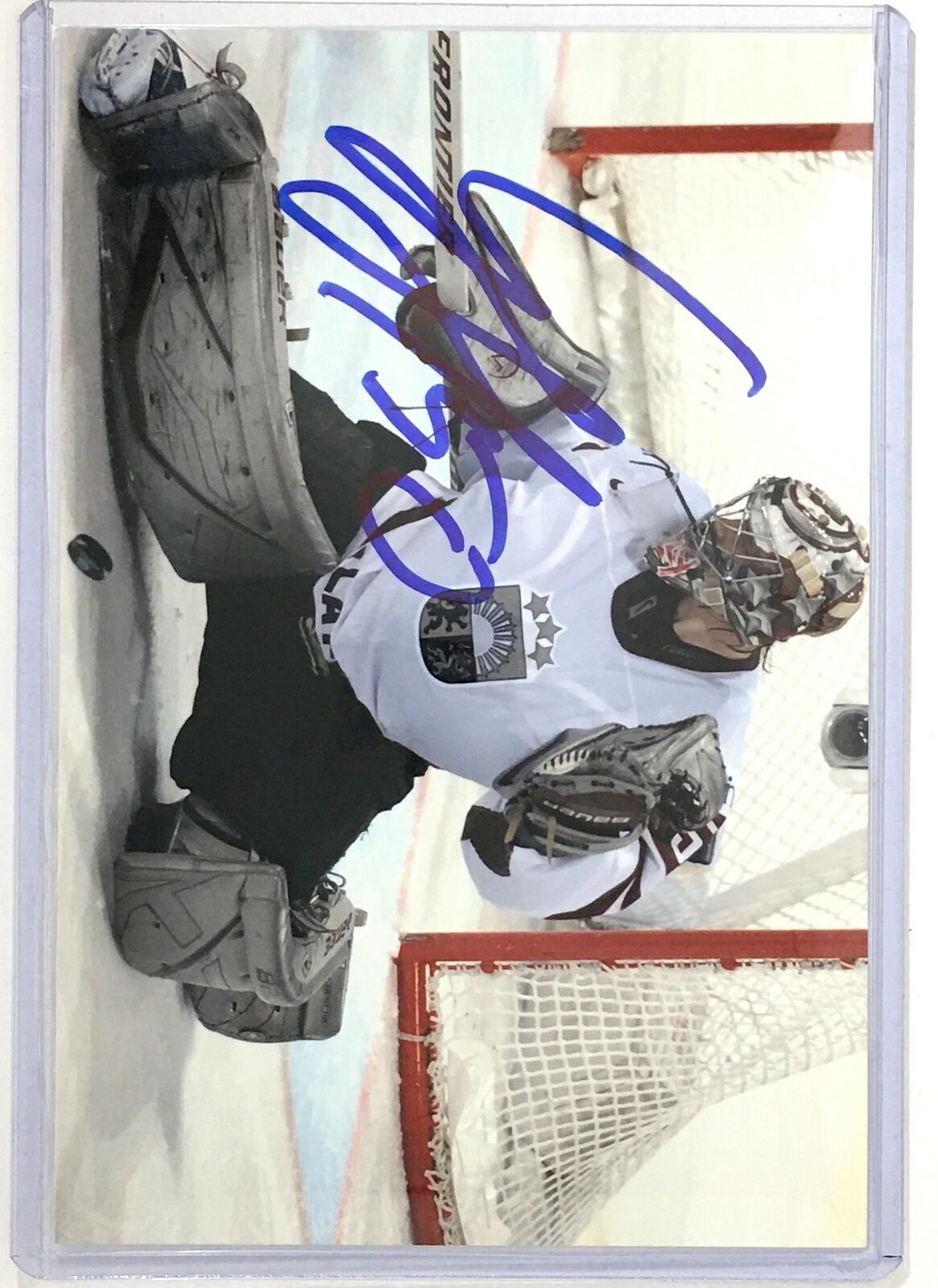 Kristers Gudlevskis Signed 4x6 Photo Poster painting Tampa Bay Lightning Auto Autograph