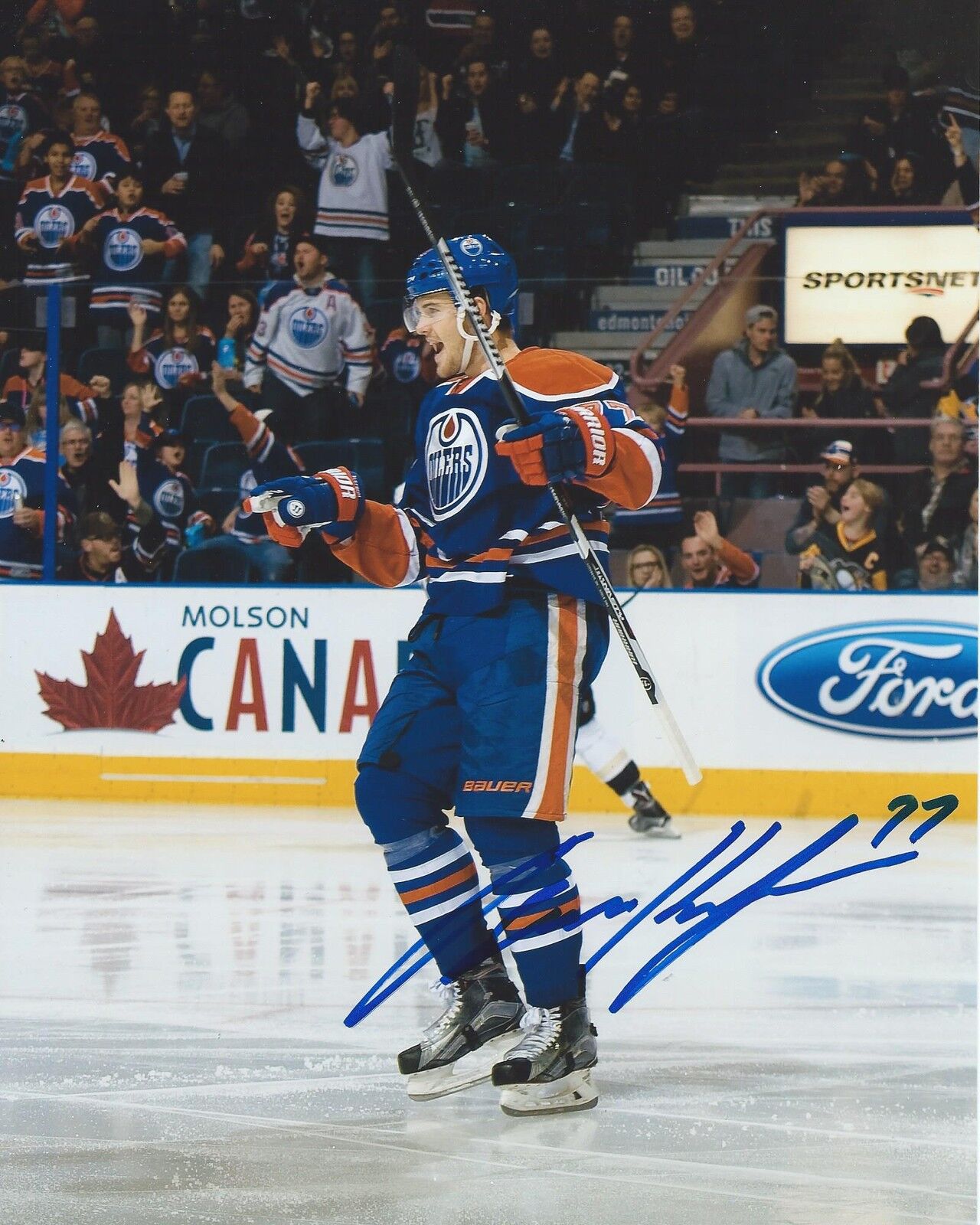 Oscar Klefbom Signed 8x10 Photo Poster painting Edmonton Oilers Autographed COA I