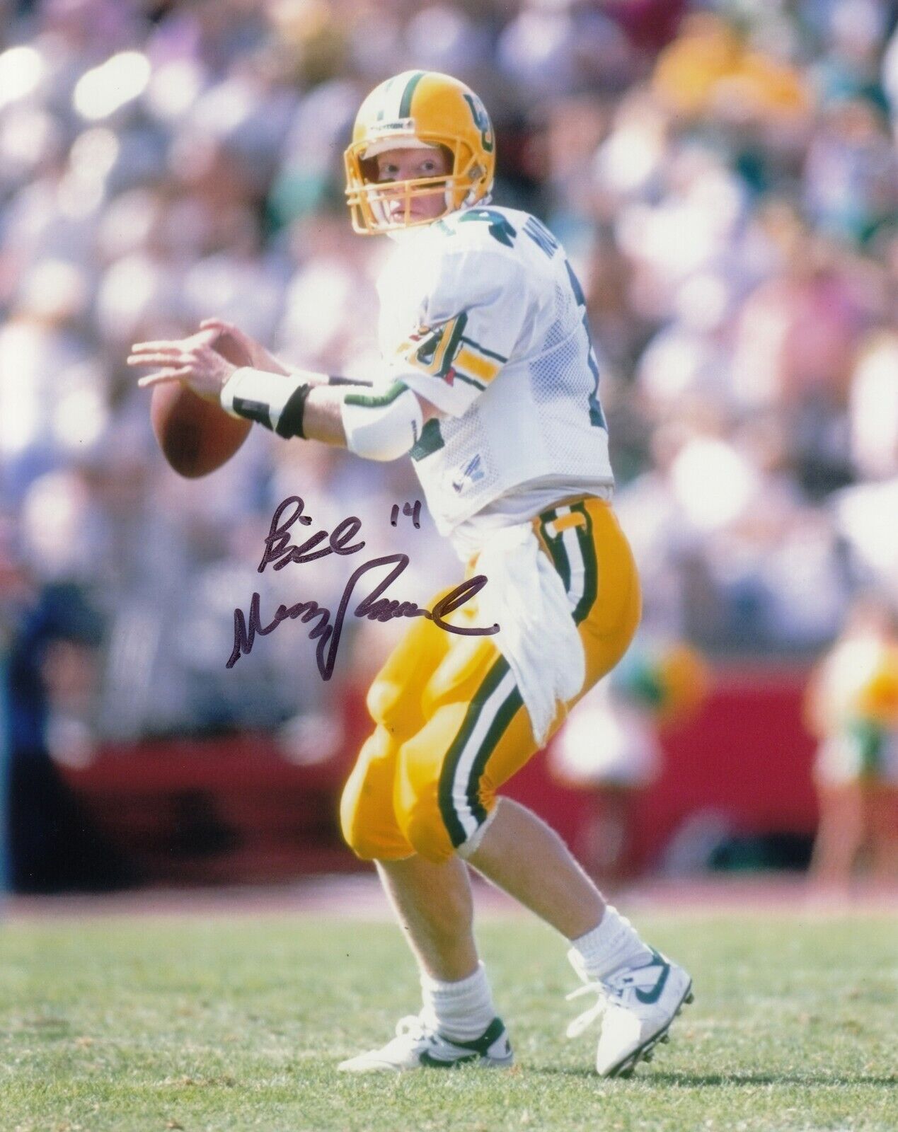 Bill Musgrave #1 Signed 8x10 Photo Poster painting w/ COA Oregon Ducks 031019