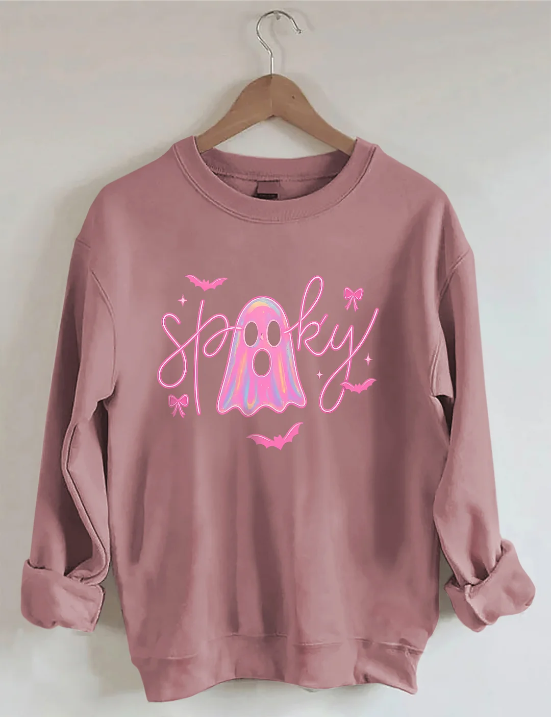 Neon Spooky Ghost Sweatshirt