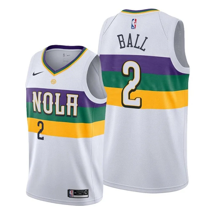 Lonzo Ball New Orleans Pelicans City Edition Jersey