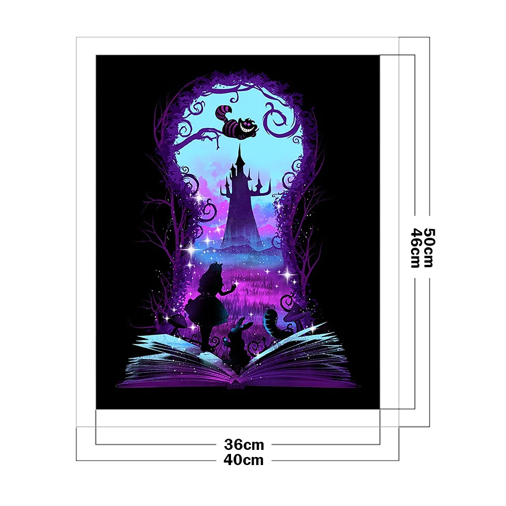 Full Printed Cross Stitch 11CT - Movie Silhouette(40*50cm)
