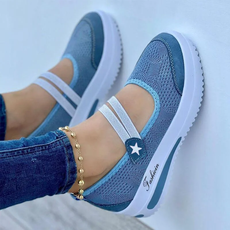 Breakj Breakj Summer New Canvas Textile Solid Color Daily Low-Help Black Slope Round Head Single Shoe