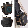 Speaker Bag for JBL Partybox Encore2 Essential Detachable Adjustable Strap Portable Travel Rugged Speaker Cover for Microphones Charger Cable and Accessories