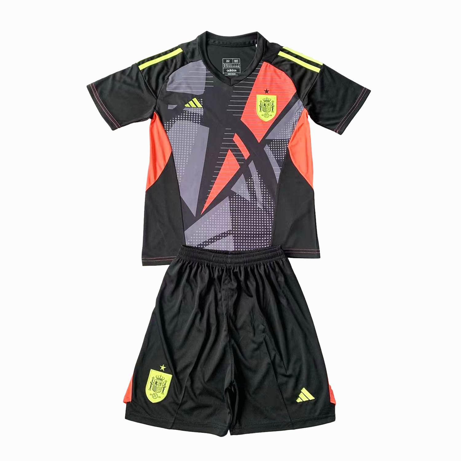 Spain 2024 Goalkeeper Kids Kit - Black