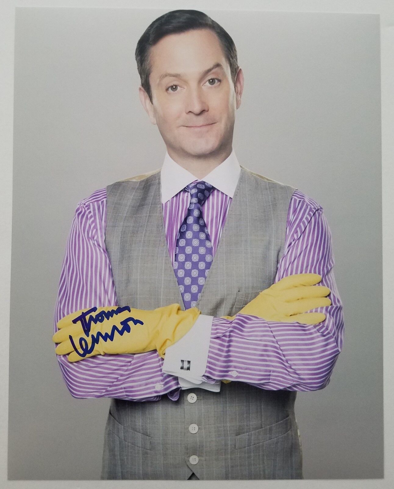 Thomas Lennon Signed Odd Couple 8x10 Photo Poster painting Reno 911 Sitcom Comedian LEGEND RAD