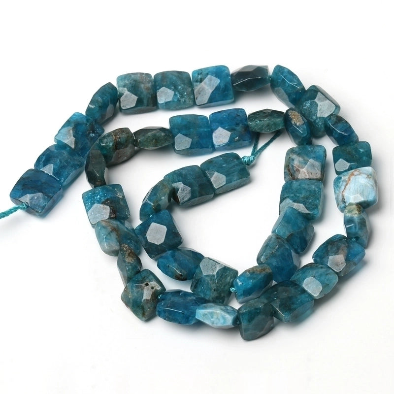 Natural 10x10x5mm Square Irregular Cut Surface AA Citrine Sea Blue Baojia Jade Pink Crystal Loose Beads Accessories