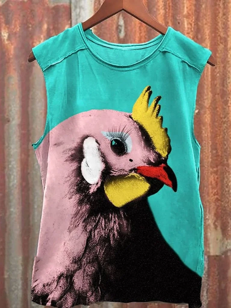 Chicken Print Tank Top 
