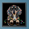 Jewel Puppy-Partial Special Shaped Diamond Painting 30*30CM