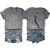 Jaxon Smith Njigba Seattle Seahawks V-Neck Tee