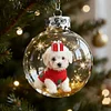 Christmas Day Dog SnowBall Globe Ornaments Decration Family Gift