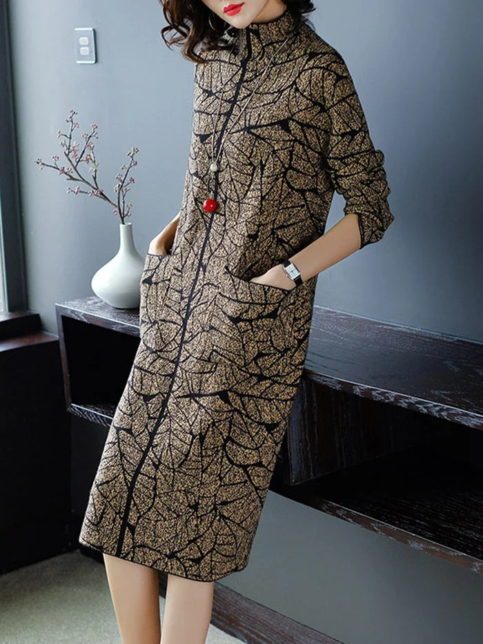 Mid-length Over-the-knee Base Knitted Dress