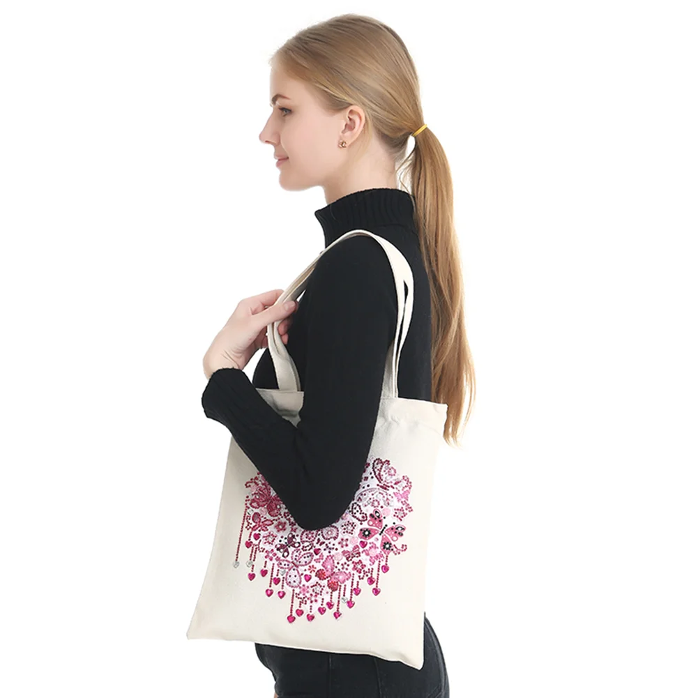 DIY Diamond Painting Eco-Friendly Canvas Bag - Butterfly Love